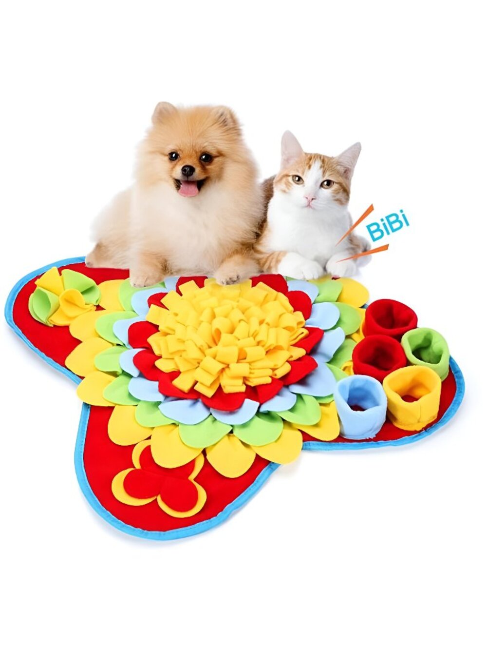 Large Snuffle Mat for Dogs, 20'' x 20'' Dog Puzzle Mat, Dog Sniff Mat